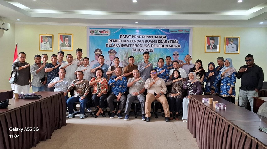 Harga TBS Kalteng Periode I Bulan Juli 2025 Kembali Naik di Angka Rp3.166,20