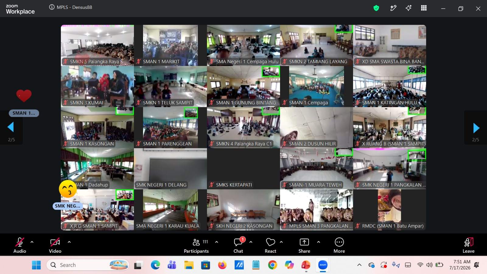 Satgaswil Kalteng Perkuat Wawasan Kebangsaan Peserta MPLS melalui Edukasi Anti Radikalisme