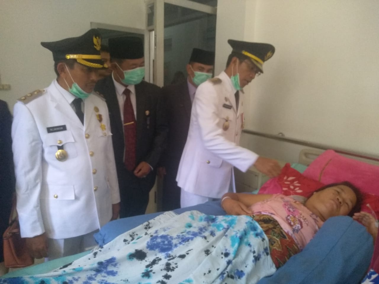 Bupati dan Wakil Bupati Mura Melakukan Anjangsana ke RSUD Puruk Cahu setelah Upacara  HUT Kemerdekaan ke 74 Republik Indonesia