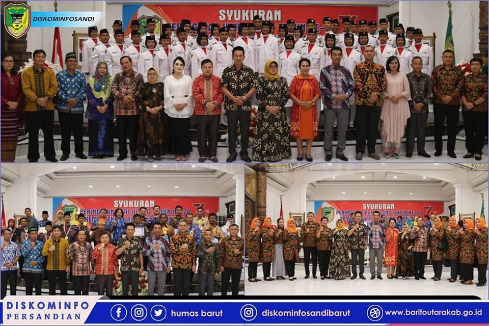 Pemerintah Kabupaten Barito Utara Gelar Syukuran Peringatan HUT Ke-74 RI