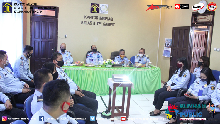 Penguatan Menuju WBK, Kakanwil Kunjungi Kantor Imigrasi Sampit