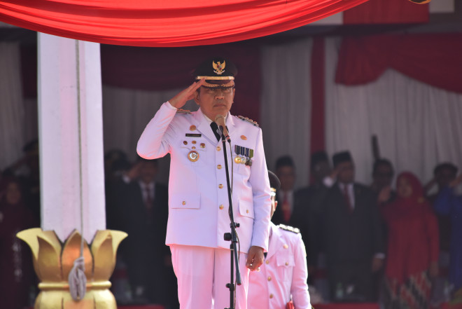 Upacara Pengibaran Bendera Merah Putih Peringatan HUT ke-79 Kemerdekaan RI di Kobar Berlangsung Khidmat