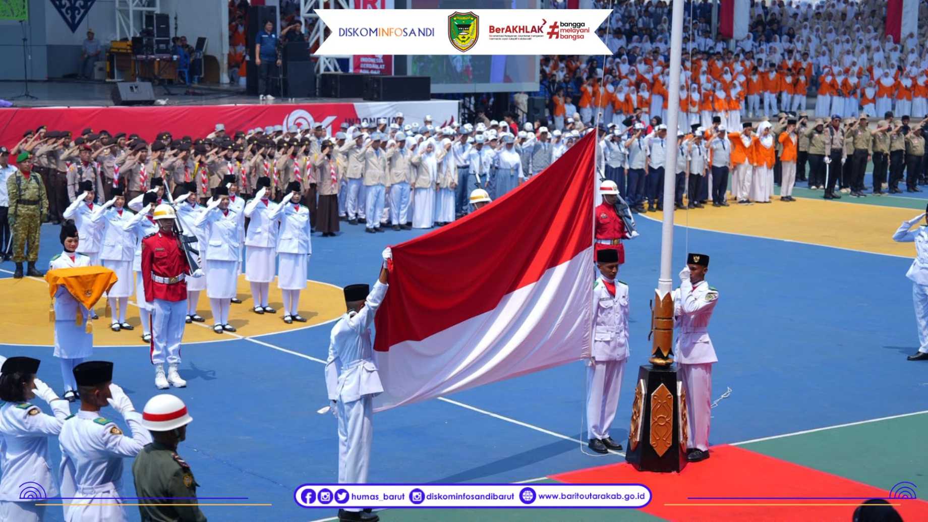 Penuh Khidmat, Bupati H. Shalahuddin Pimpin Upacara HUT Kemerdekaan RI Ke-81 di Barito Utara