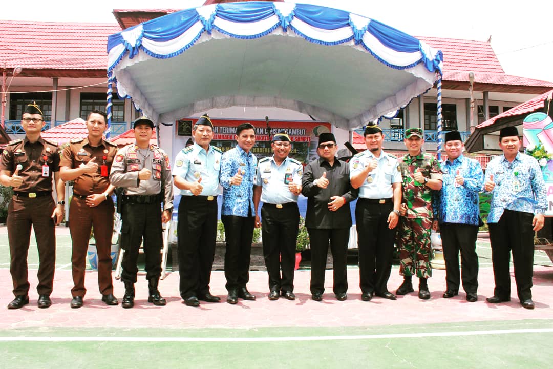 Bupati Kotim Dan Unsur Forkopinda Hadiri Sertijab Kalapas Sampit Dari Mohammad Khaeron Kepada Agus Dwirijanto