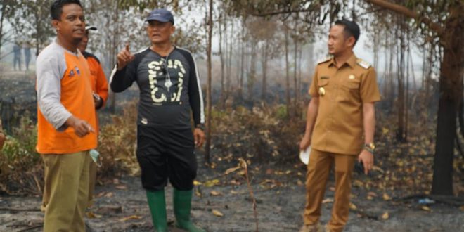 Walikota Palangka Raya Pantau Lokasi Kebakaran Daerah Kalampangan