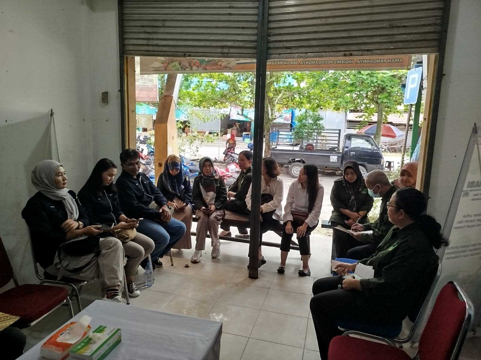 Dinas Hanpang Laksanakan Rakor PAS Aman di Pos Pantau Pasar Kahayan