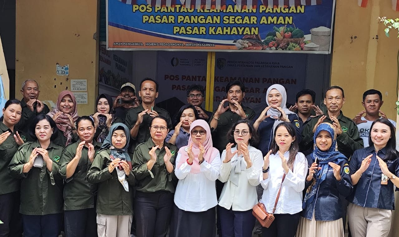 Dinas Hanpang Laksanakan Rakor PAS Aman di Pos Pantau Pasar Kahayan