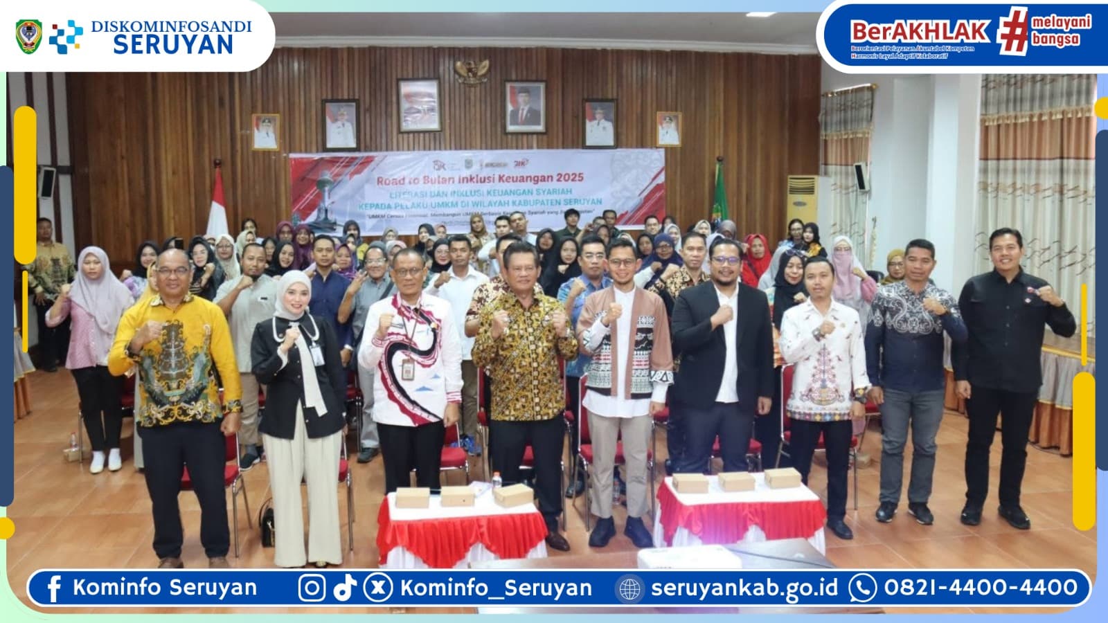Bupati Seruyan Resmikan Program Literasi dan Inklusi Keuangan Syariah untuk UMKM