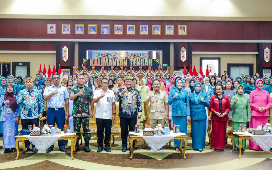 Gubernur Agustiar Sabran Buka Rakerda Kader PKK Provinsi Kalteng 2025