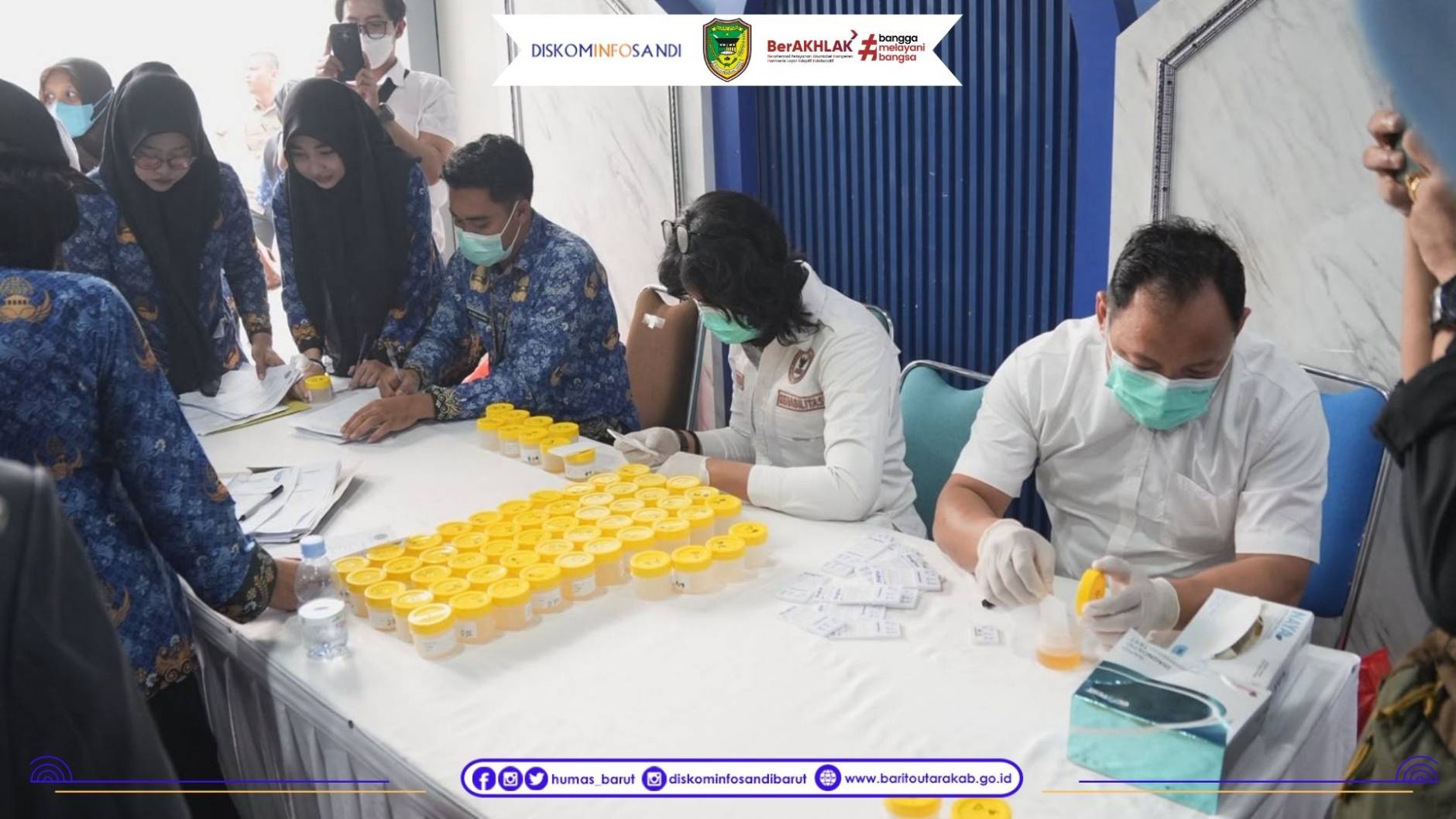 Pemkab Barito Utara Gelar Tes Urine, Bupati Shalahuddin Tegaskan Bahaya Narkoba bagi Aparatur Negara
