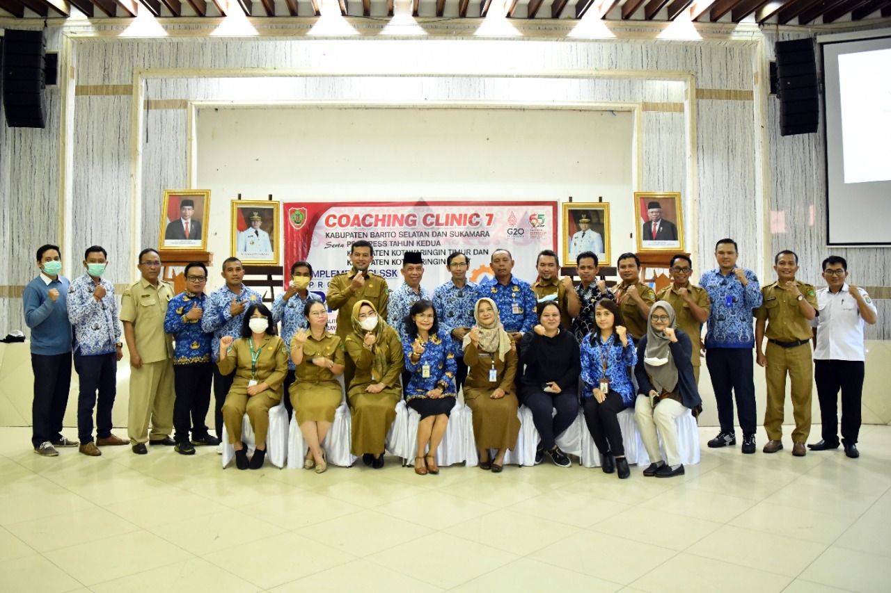 Bappedalitbang Selenggarakan Coaching Clinic 7 Kab. Barsel dan Kab. Sukamara Serta Progres Tahun Kedua Kab. Kotim dan Kab. Kobar Implementasi SSK Program PPSP