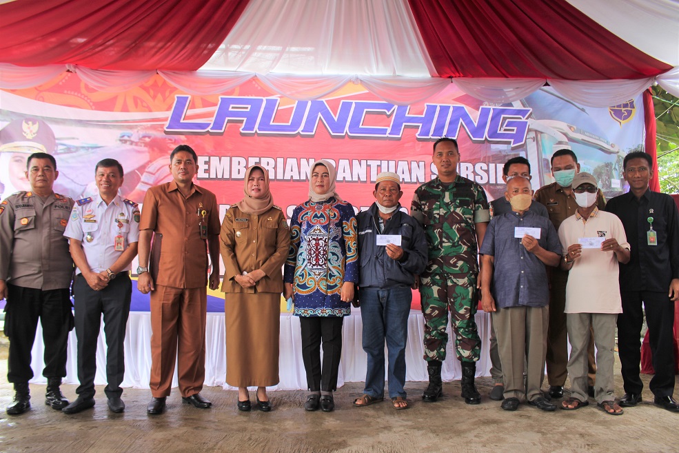 Pemkab Melalui Dinas Perhubungan Barsel Melaunching Pemberian Bantuan Subsidi Bagi Penumpang Transportasi Umum