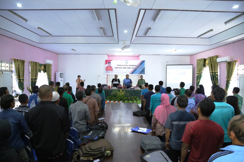 Sekda buka Sosialisasi Pra Sertifikasi Lahan