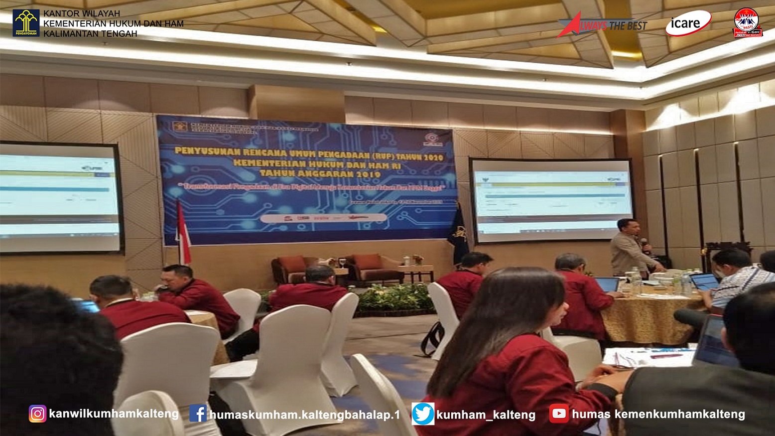 Kanwil Kalteng Ikuti Penyusunan Rencana Umum Pengadaan Tahun 2020 di Jakarta