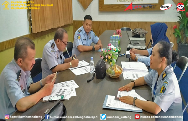 Identifikasi Sidik Jari Kapala Sub Direktorat Daktiloskopi Dirjen AHU Beserta Tim Kunjungi Lapas/Rutan di Kalteng