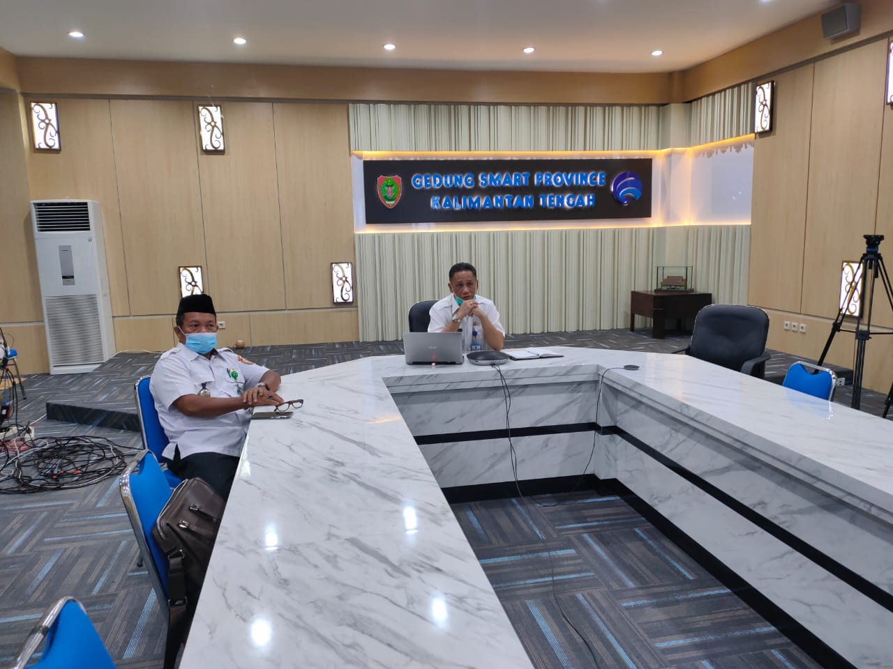 Asisten Bidang Pemerintahan dan Kesejahteraan Rakyat Setda Kalteng Membuka Webinar Sosialisasi Kesadaran Bela Negara Lingkup Pekerjaan di Prov. Kalteng TA. 2020