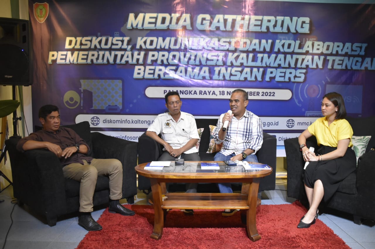 Jalin Silaturahmi, Diskominfosantik Prov. Kalteng Gelar Media Gathering Bersama Insan Pers