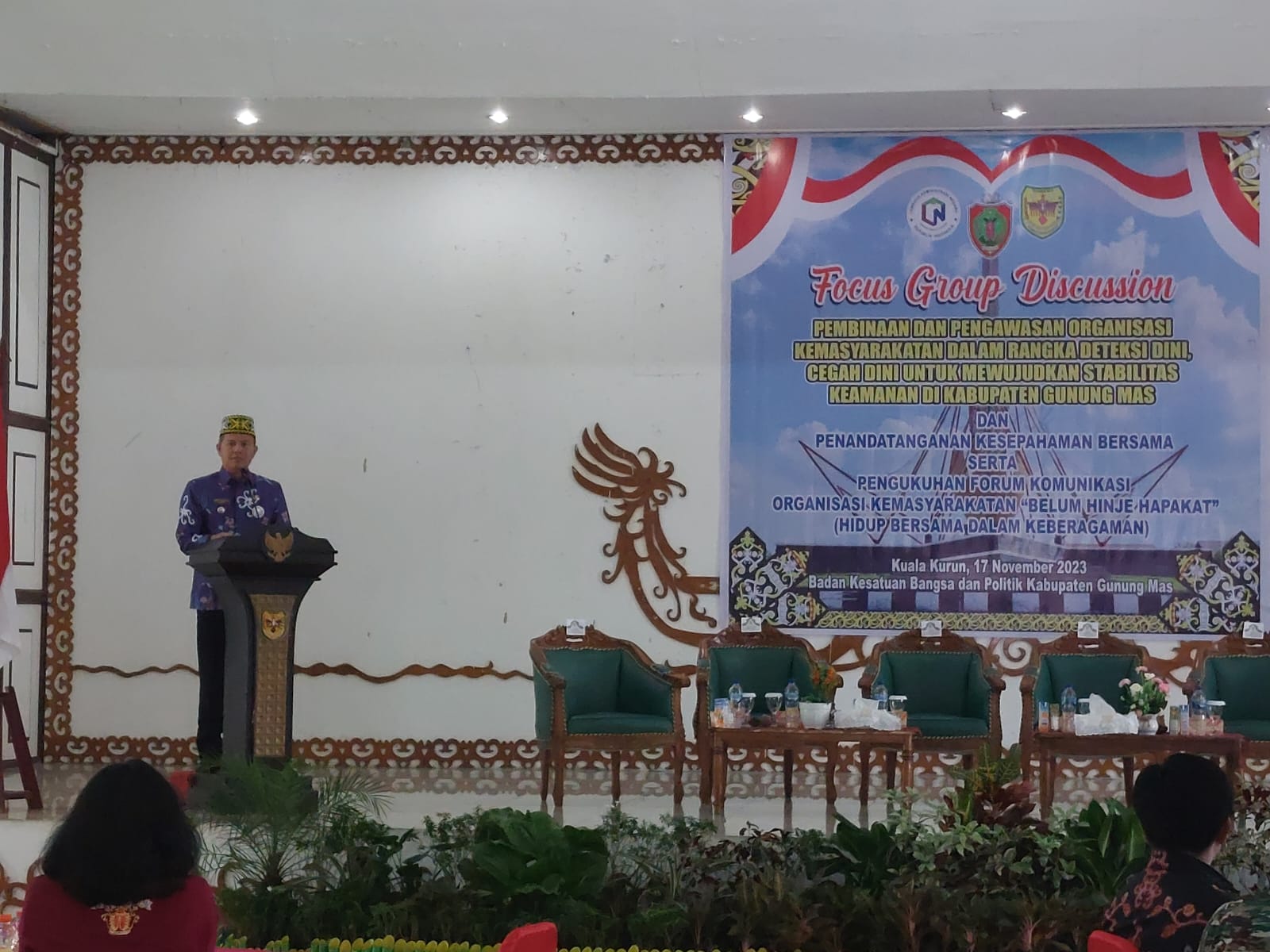 Badan Kesbangpol Prov. Kalteng Hadiri FGD di Kab. Gunung Mas