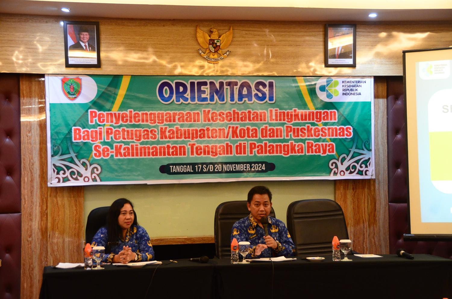 Dinkes Kalteng Lakukan Orientasi Bagi Petugas Kesehatan Lingkungan di Puskesmas Kabupaten/Kota