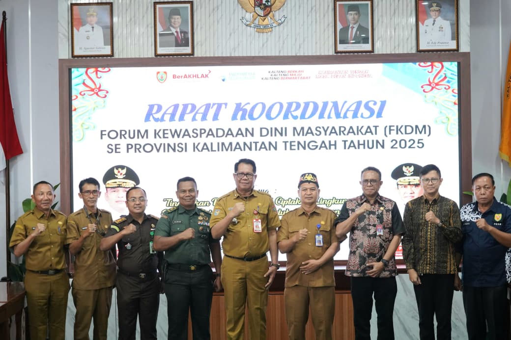 Pemprov Kalteng Gelar Rakor FKDM, Tegaskan Pentingnya Deteksi Dini dan Sinergi Keamanan Daerah   
