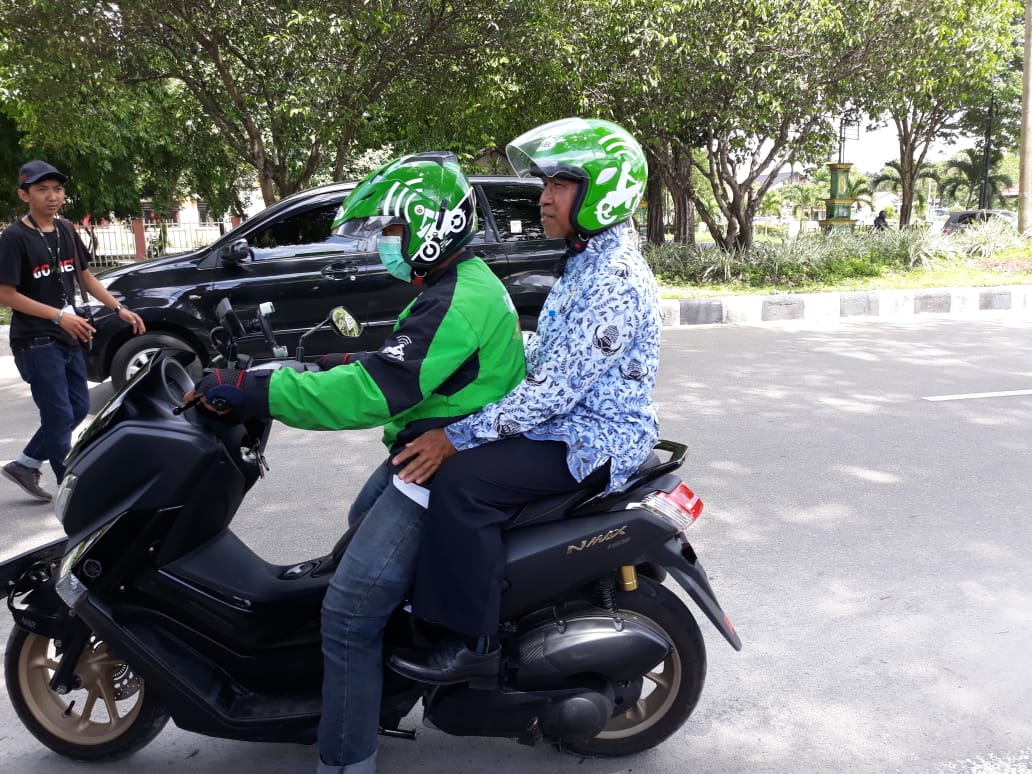 Gojek Palangka Raya Rangkul Ojek Konvensional