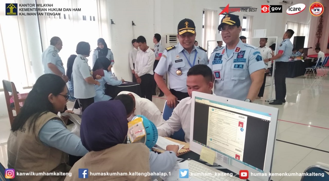 Hari Pertama Verifikasi Berkas Asli dan Pengukuran Tinggi Badan Sscasn Kanwil Kumham Kalteng  Tertib dan Lancar