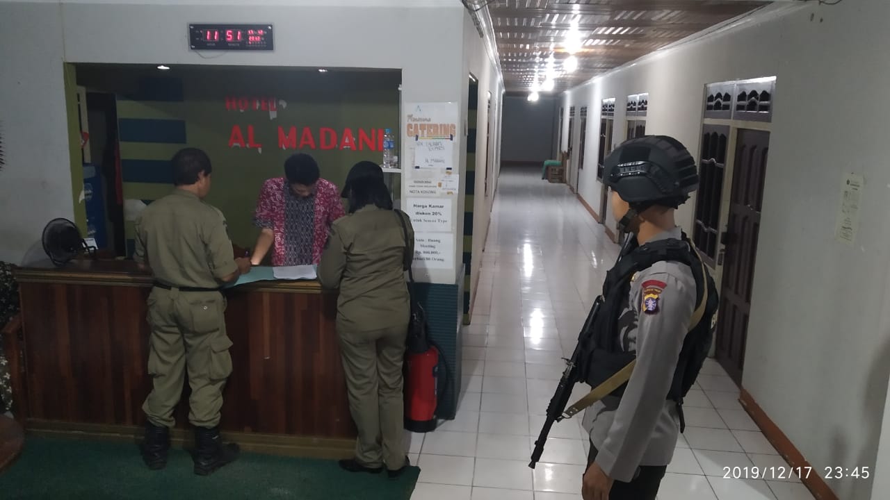 Satpol PP dan Pemadam Kebakaran Rajia Menjelang Natal dan Tahun Baru