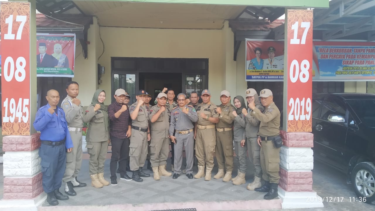 SatPol PP dan Pemadam Kebakaran Kabupaten Kapuas dapat Kunjungan SatPol PP Kabupaten Banjar