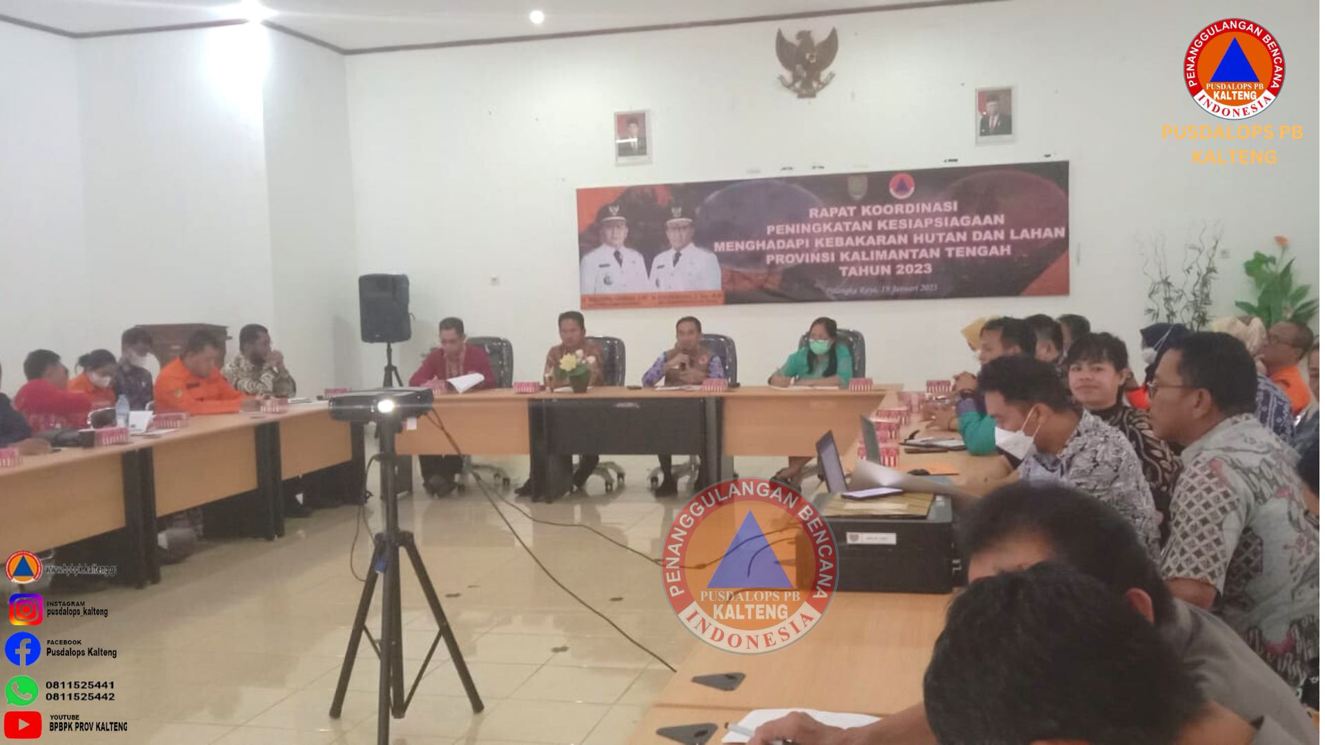 BPBPK Prov. Kalteng Gelar Rakor Peningkatan Kesiapsiagaan Hadapi Karhutla Tahun 2023