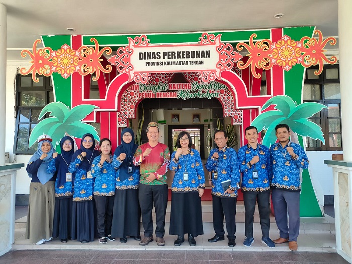 Siap Lakukan Kolaborasi, Disbun Terima Kunjungan Kepala BPS Prov. Kalteng