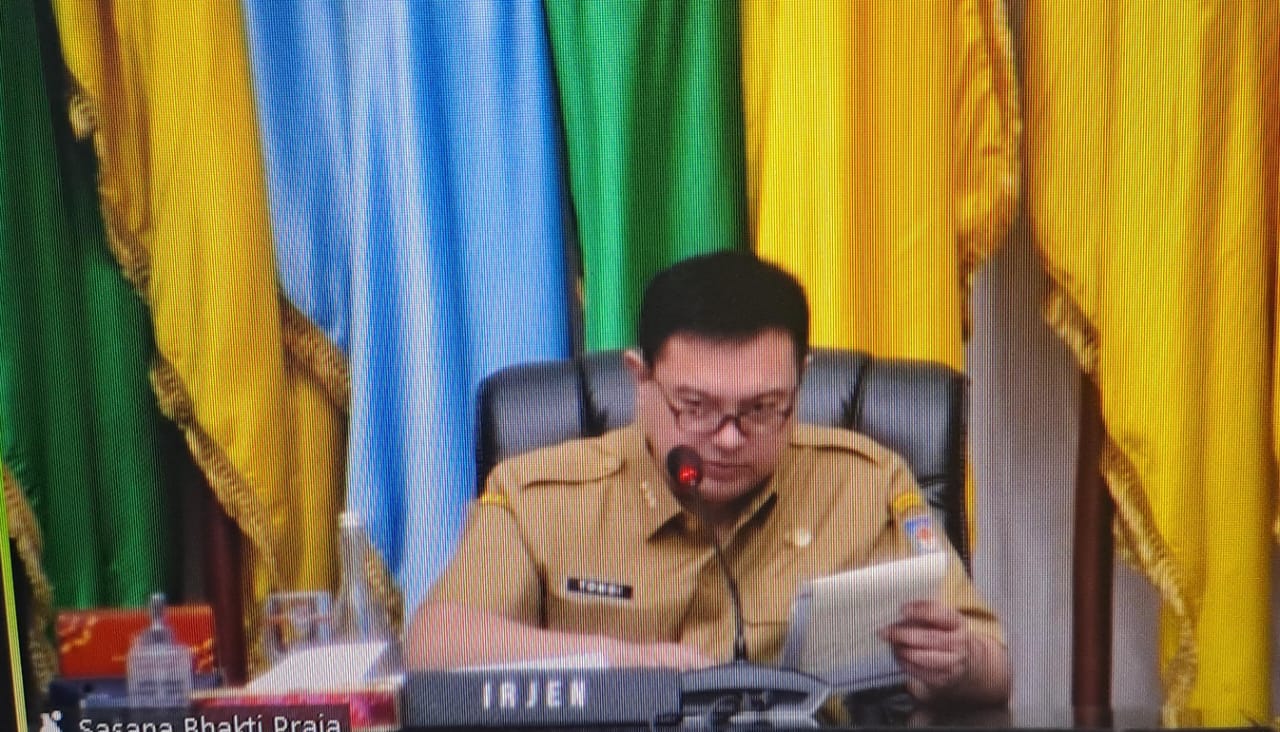 Bahas Perkembangan Inflasi Minggu Ke-3 Februari 2024, Pemprov Kalteng Ikuti Rakor Inflasi Bersama Kemendagri