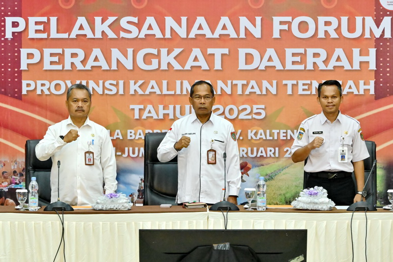 BAPPERIDA Prov. Kalteng Gelar Forum Gabungan Perangkat Daerah Prov. Kalteng 2025