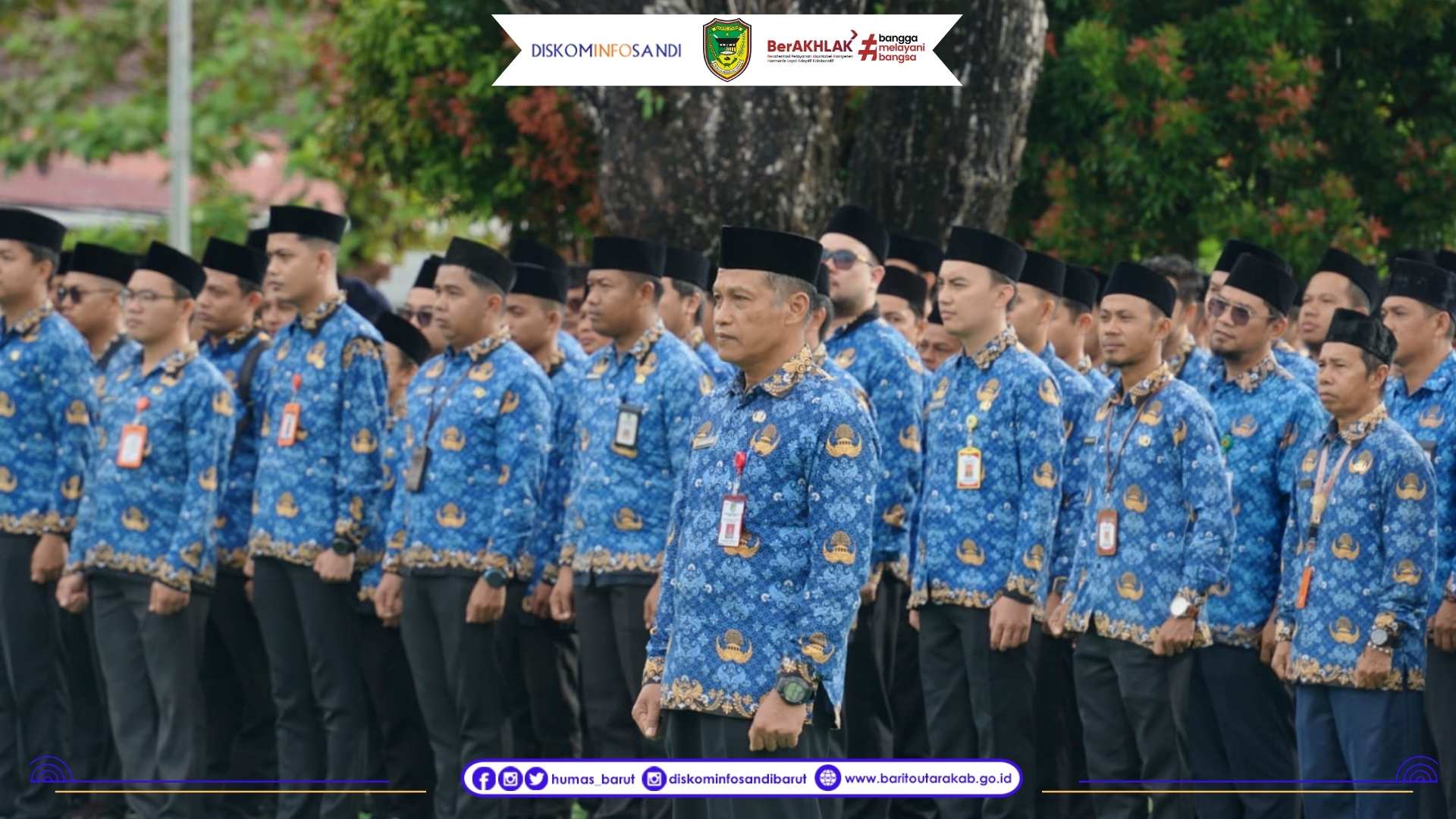 Pimpin Apel Gabungan ASN, Bupati Barito Utara Tekankan Disiplin