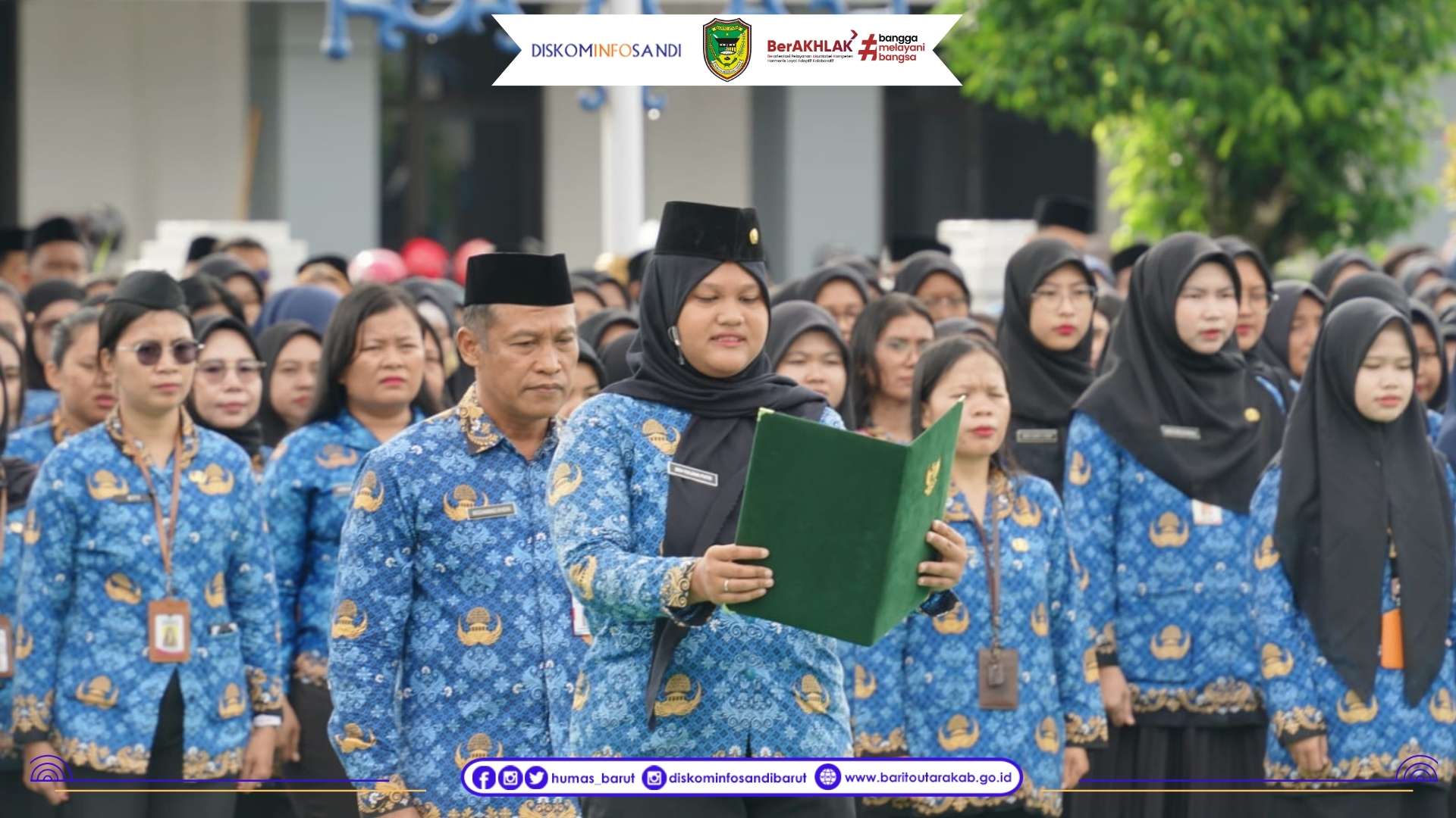 Pimpin Apel Gabungan ASN, Bupati Barito Utara Tekankan Disiplin