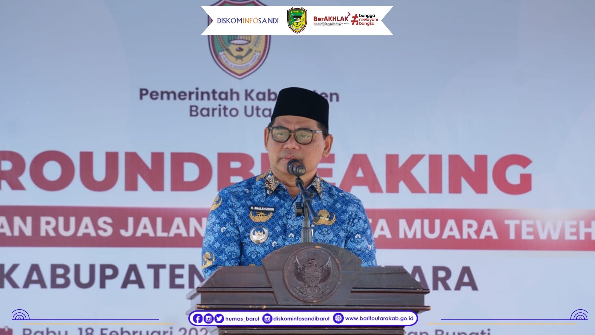 Pemkab Barito Utara Groundbreaking Pelebaran Jalan dalam Kota Muara Teweh