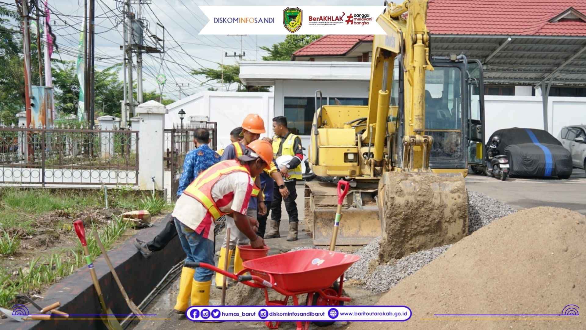 Pemkab Barito Utara Groundbreaking Pelebaran Jalan dalam Kota Muara Teweh