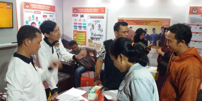 Stan KPU Ramai Dikunjungi Calon Pemilih
