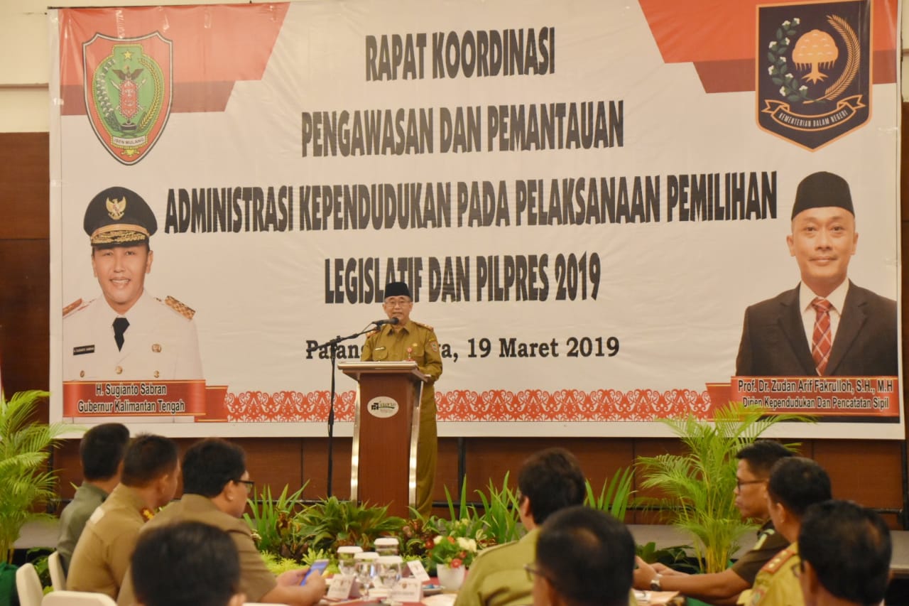 Gubernur : Pemprov Kalteng Komit Dukung dan Sukseskan Pelaksanaan Pemilu 2019