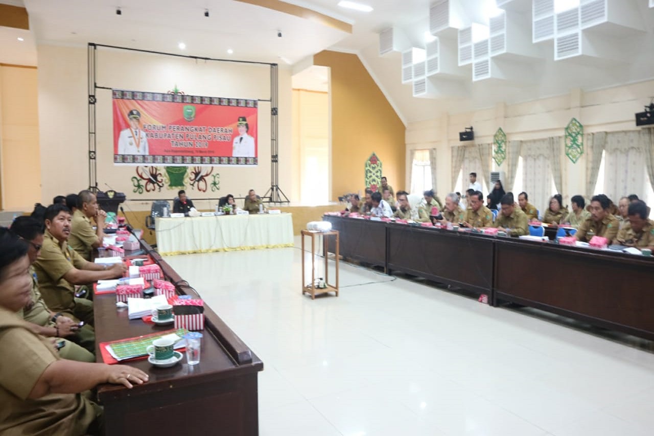 Pemkab Pulang Pisau Gelar Rapat Forum Perangkat Daerah