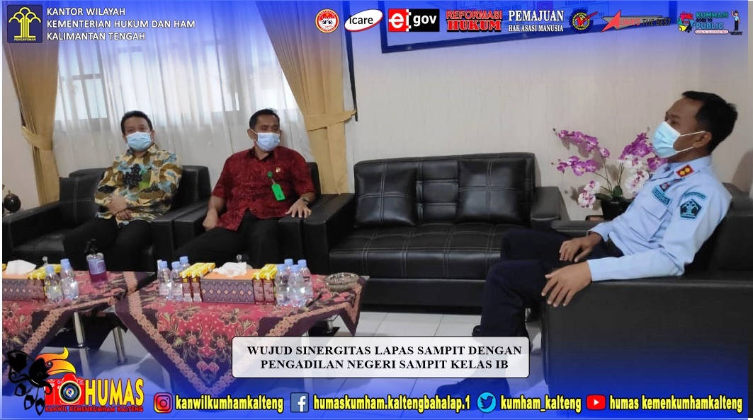 Wujud Sinergi Kalapas Sampit Dengan Ketua PN Sampit
