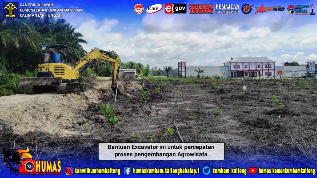 Bentuk Dukungan Pemda, Lapas Sukamara Terima Bantuan Alat Berat