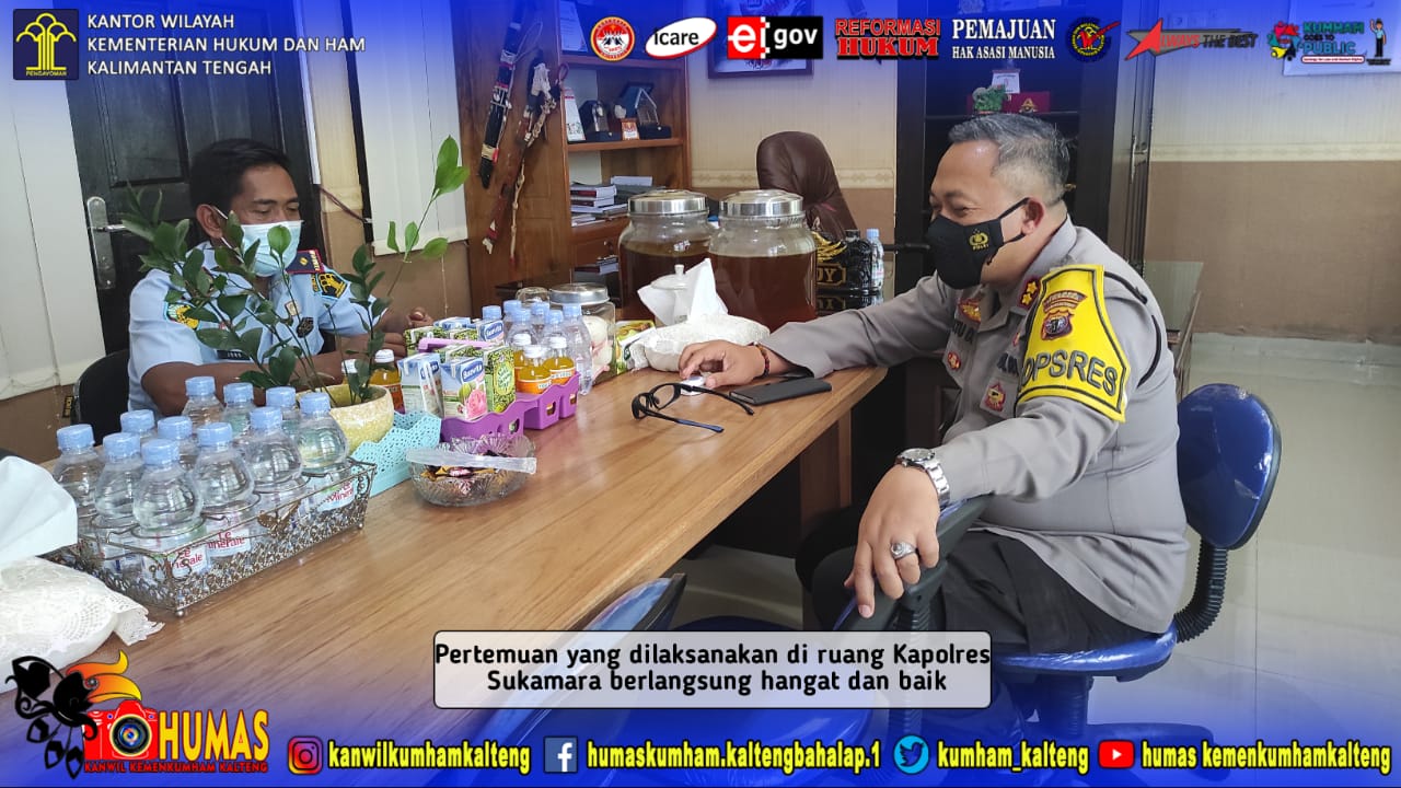 Sambangi Polres Sukamara, Kalapas Terus Jalin Silahturahmi