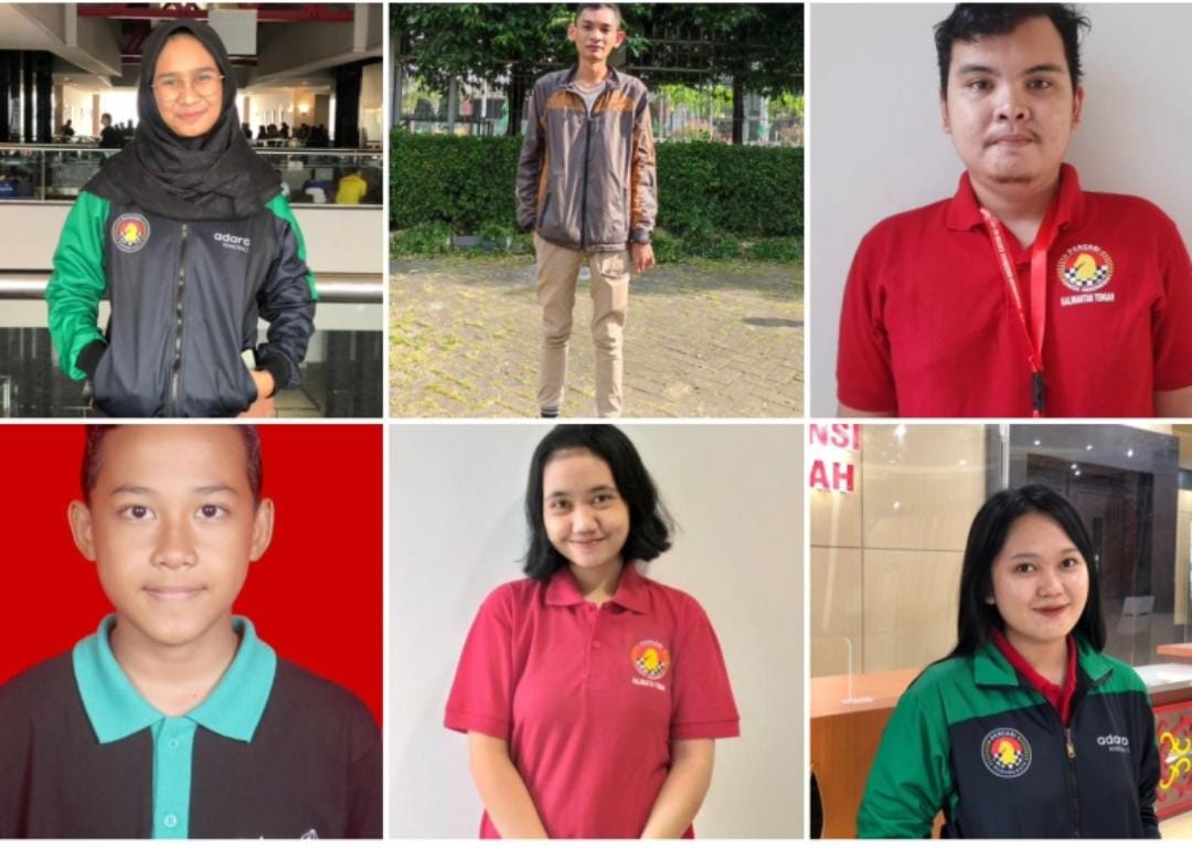 Cetak Sejarah, Enam Atlet Catur Kalteng Dapat Gelar Master