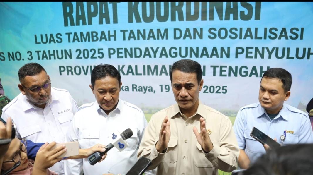 Mentan RI Pimpin Rakor Luas Tambah Tanam dan Sosialisasi Inpres No. 3 Tahun 2025