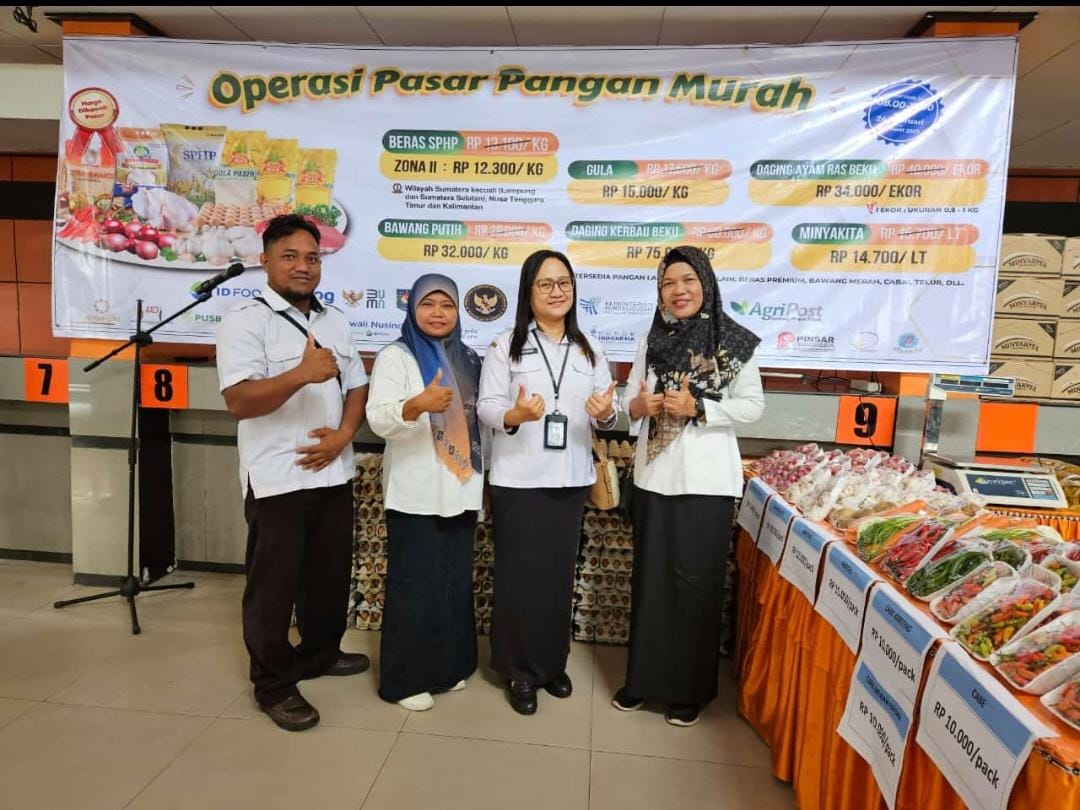 Kadis TPHP Prov Kalteng Tinjau Operasi Pasar Pangan Murah di Palangka Raya  