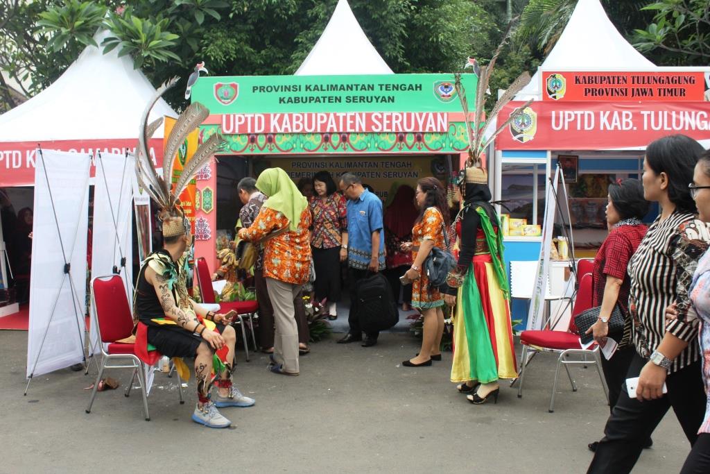 Stand Kabupaten Seruyan Ramai Pengunjung, Pisang Kepok Seruyan Ludes Terjual