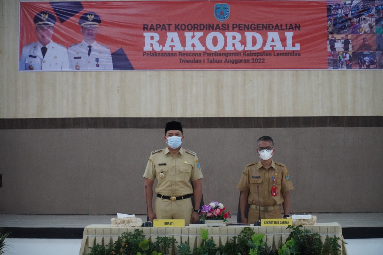 Bupati Lamandau Pimpin Rapat Koordinasi Pengendalian Pelaksanaan Rencana Pembangunan 