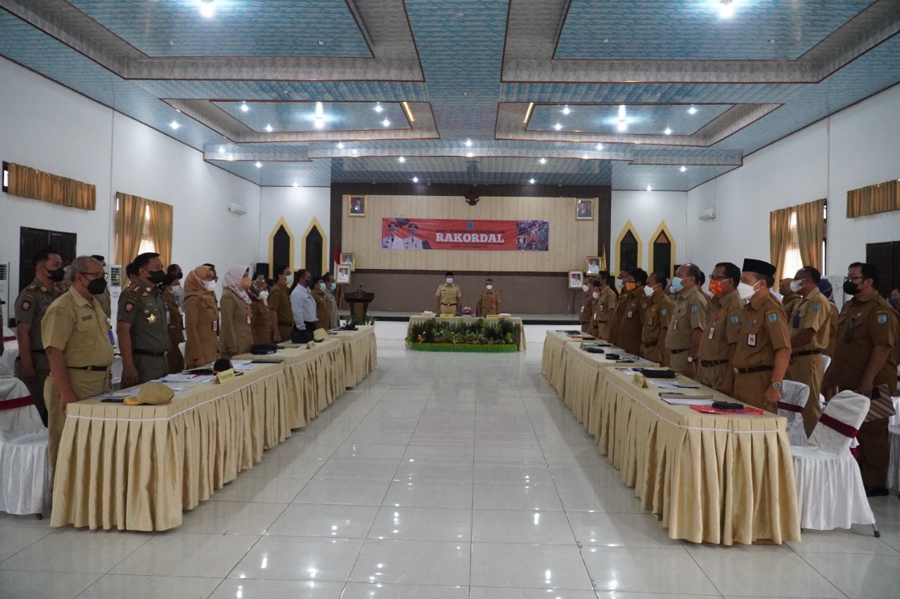 Bupati Lamandau Pimpin Rapat Koordinasi Pengendalian Pelaksanaan Rencana Pembangunan 