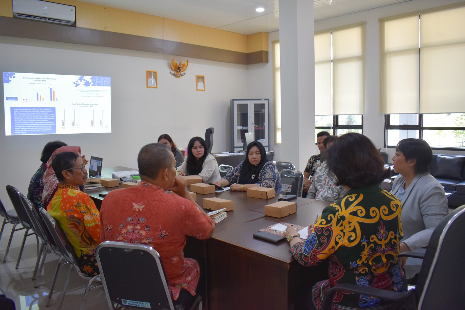 Kepala Dinas P3APPKB Prov. Kalteng Menerima Kunjungan Kerja Anggota DPRD Kab. Gunung Mas