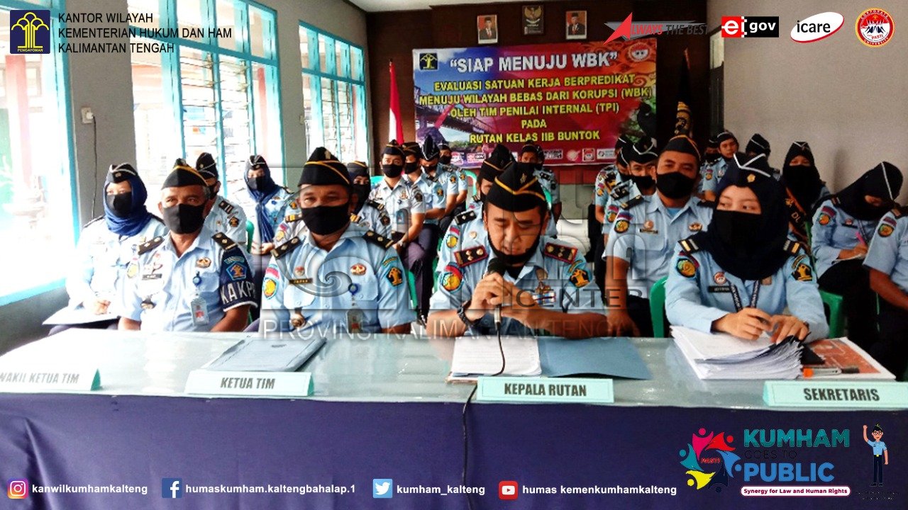 Ikuti Evaluasi Satker Berpredikat WBK, Humas Rutan Buntok Dapat Apresiasi dari TPI